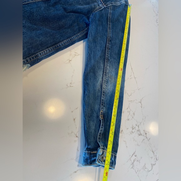 Vintage style Denim Jean Jacket with embellishments. Size M - made in Italy - Picture 12 of 16